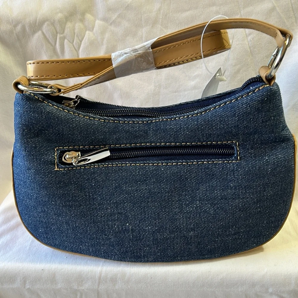 Embroidery Denim Novelty Bag  NWT